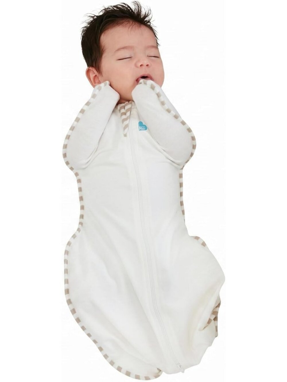 Organic Baby Sleep Sack Swaddle | 1.0 TOG, 8-13lbs, Cream, Cozy & Safe Sleep
